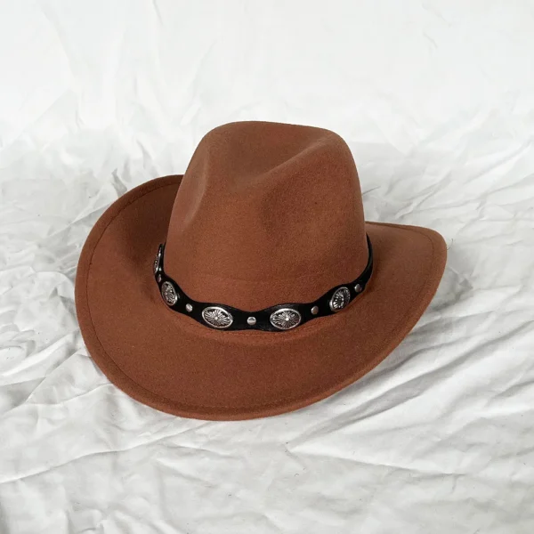 Cowboy Hat Men's and Women's Softcloth Hat Rolling Eaves Jazz Hat Sunset Travel Beach Hat Knight Hat Cowboy Hat Sombrero - Image 5